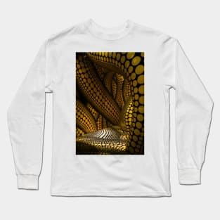 Golden snake  skin pattern Long Sleeve T-Shirt